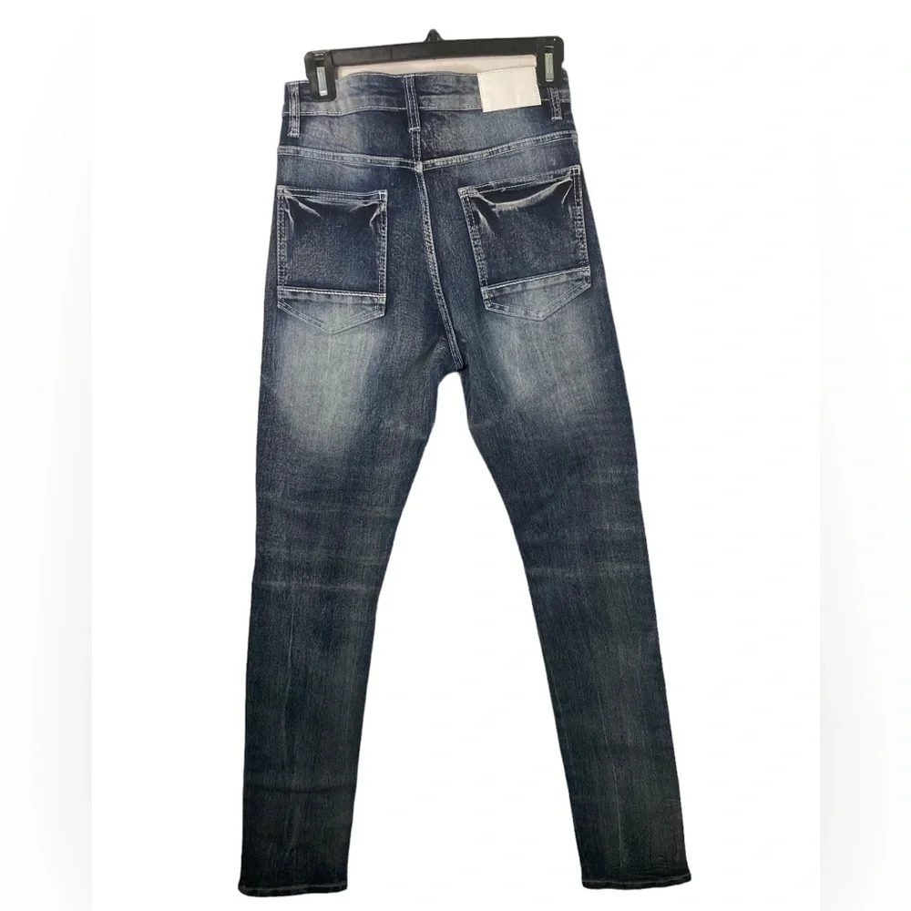 South Pole Skinny Moto Distressed Jeans 32x32
